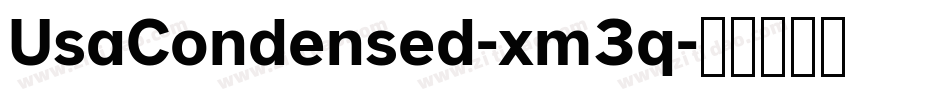 UsaCondensed-xm3q字体转换