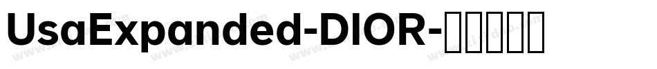 UsaExpanded-DlOR字体转换
