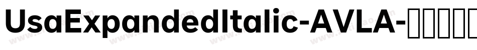 UsaExpandedItalic-AVLA字体转换