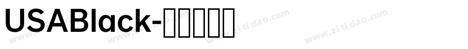 USABlack字体转换