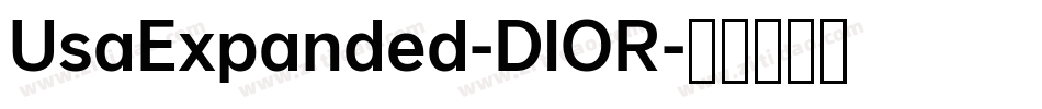 UsaExpanded-DlOR字体转换