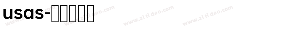 usas字体转换