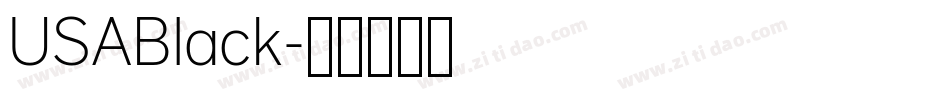 USABlack字体转换