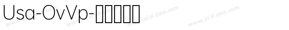 Usa-OvVp字体转换