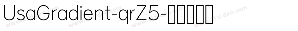 UsaGradient-qrZ5字体转换