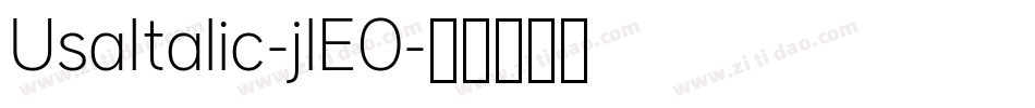 UsaItalic-jlE0字体转换