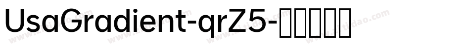 UsaGradient-qrZ5字体转换