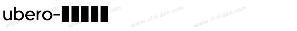 ubero字体转换