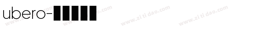 ubero字体转换