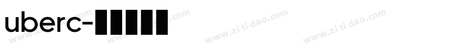 uberc字体转换