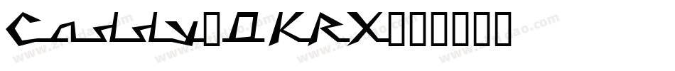 Caddy-0KRX字体转换