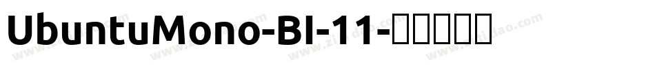 UbuntuMono-BI-11字体转换