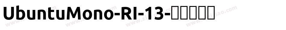UbuntuMono-RI-13字体转换