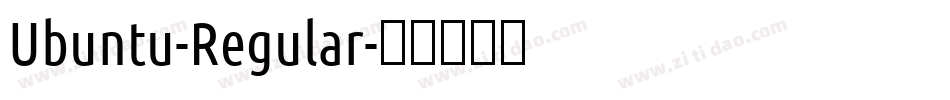 Ubuntu-Regular字体转换