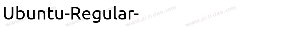 Ubuntu-Regular字体转换