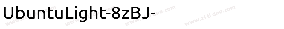 UbuntuLight-8zBJ字体转换