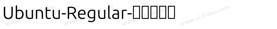 Ubuntu-Regular字体转换