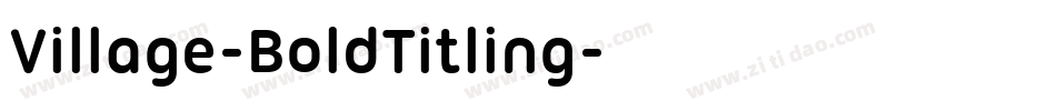 Village-BoldTitling字体转换