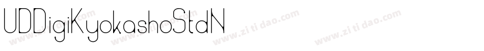 UDDigiKyokashoStdN-字体转换