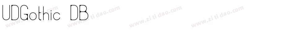 UDGothic-DB字体转换
