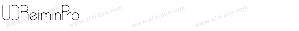 UDReiminPro字体转换