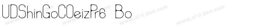 UDShinGoCOeizPr6-Bo字体转换