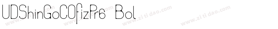 UDShinGoCOfizPr6-Bol字体转换