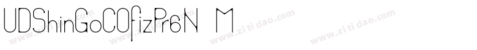 UDShinGoCOfizPr6N-M字体转换