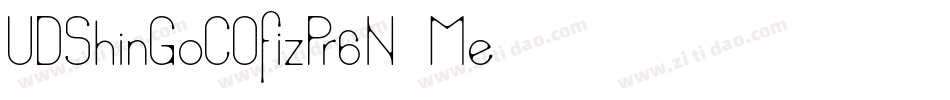UDShinGoCOfizPr6N-Me字体转换