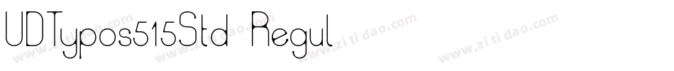 UDTypos515Std-Regul字体转换