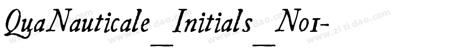 QuaNauticale_Initials_No1字体转换