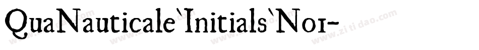 QuaNauticale_Initials_No1字体转换