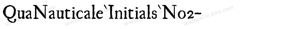 QuaNauticale_Initials_No2字体转换