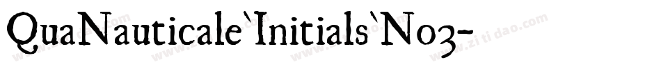 QuaNauticale_Initials_No3字体转换