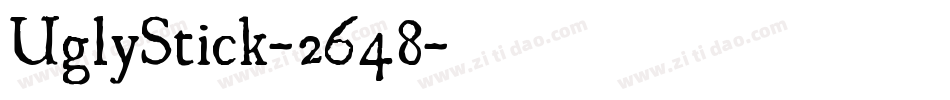UglyStick-2648字体转换