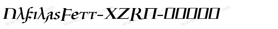 UlfilasFett-XZRP字体转换