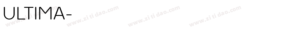ULTIMA字体转换