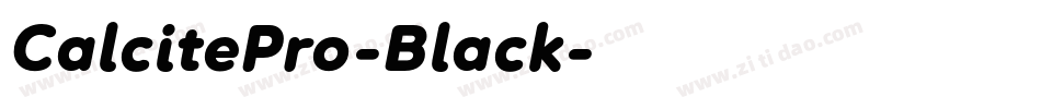CalcitePro-Black字体转换
