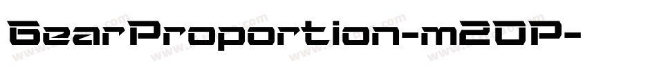 GearProportion-m2OP字体转换