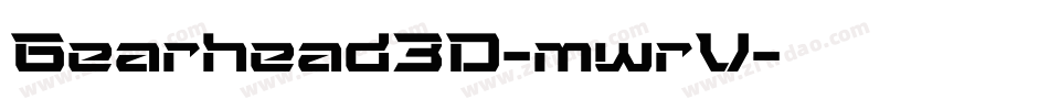 Gearhead3D-mwrV字体转换