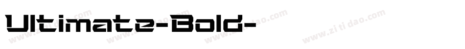 Ultimate-Bold字体转换