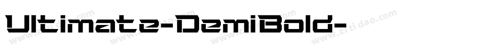 Ultimate-DemiBold字体转换