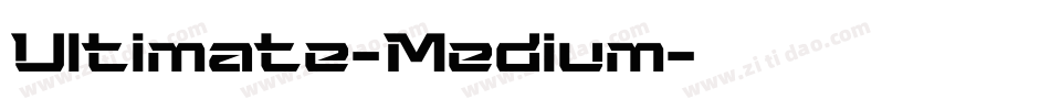 Ultimate-Medium字体转换