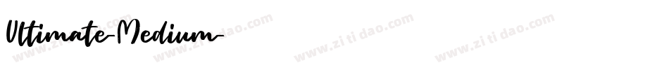 Ultimate-Medium字体转换