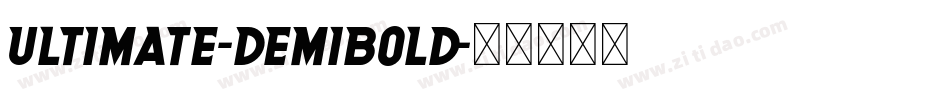 Ultimate-DemiBold字体转换