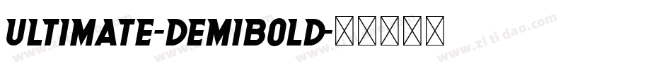 Ultimate-DemiBold字体转换