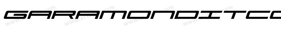 GaramondITCCondensedBQ-UltraItalic字体转换