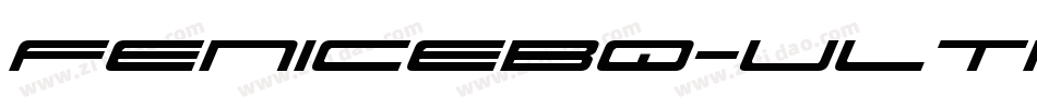 FeniceBQ-UltraItalic字体转换