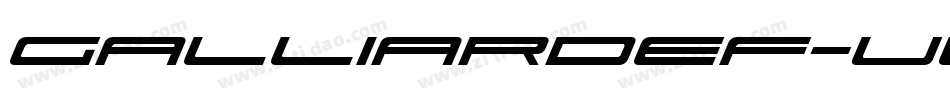 GalliardEF-UltraItalic字体转换