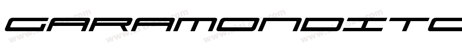 GaramondITCCondensedBQ-UltraItalic字体转换